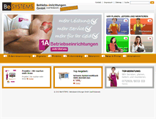 Tablet Screenshot of be-systems.1a-betriebseinrichtungen.at